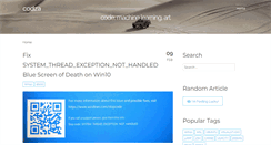 Desktop Screenshot of codza.com