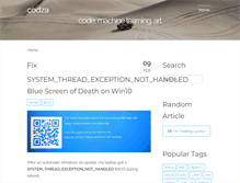 Tablet Screenshot of codza.com